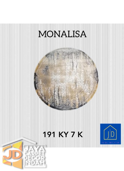 Permadani Monalisa Bulat 191 KY 7 K Ukuran 120 cm x 120 cm, 160 cm x 160 cm